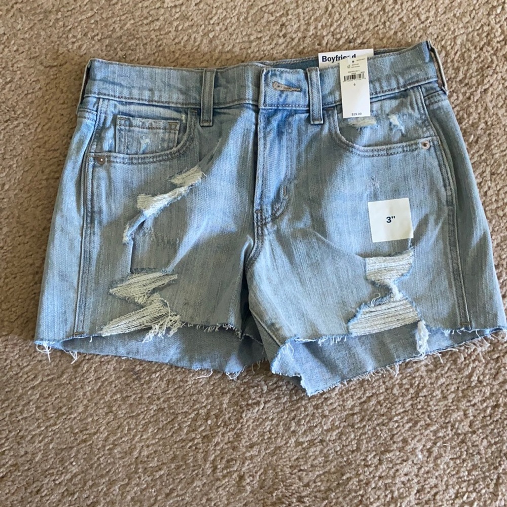 Boyfriend denim shorts